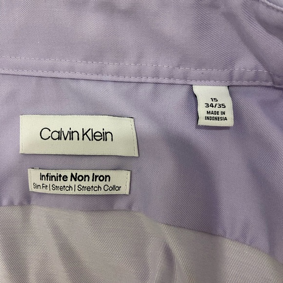 Calvin Klein - purple dress shirt - Picture 3 of 3